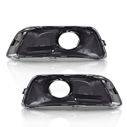 G-PLUS Front Bumper Fog Light Cover Driver and Passenger Side Compatible with Chevy Malibu Eco 2013-2014,Fit Chevy Malibu 2013-2015,Fit Chevy Malibu Limited 2016 Fog Lamp Cover GM1039136 GM1038136