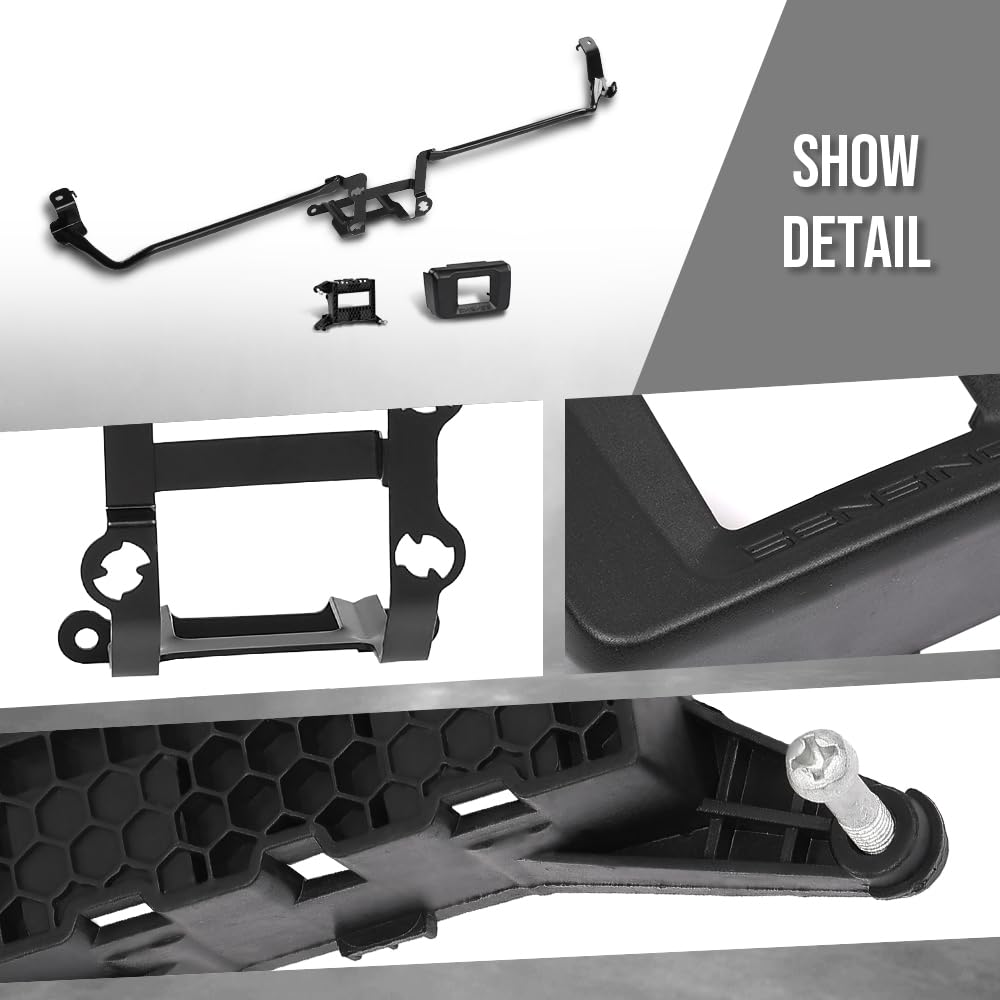 G-PLUS Cruise Control Distance Sensor Bracket & Cover Compatible with Honda Accord 2018 2019 2020 2021 36809-TVA-H01, 36804-TVA-H00 Black