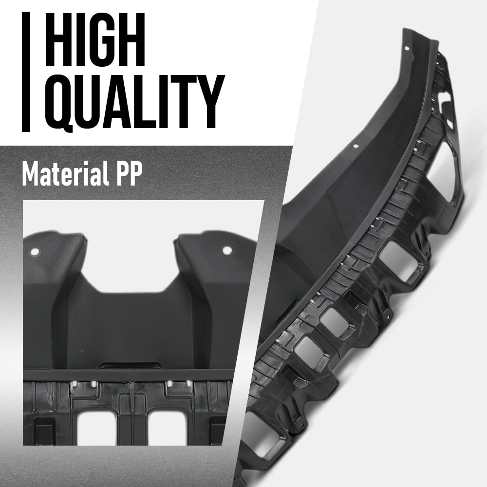 G-PLUS Grille Cover Upper Radiator Sight Shield Compatible with Hyundai Elantra 2021-2023 1.6L 1580CC 96CU. IN. L4 FULL HYBRID EV- (FHEV) DOHC/DOHC TURBOCHARGED HY1224124, 86391AA000 Black