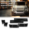 G-PLUS Body Kit Trim Bumper Corner Side Skirts Compatible with Defender L663 110 2020-2024 Gloss Black 16PCS