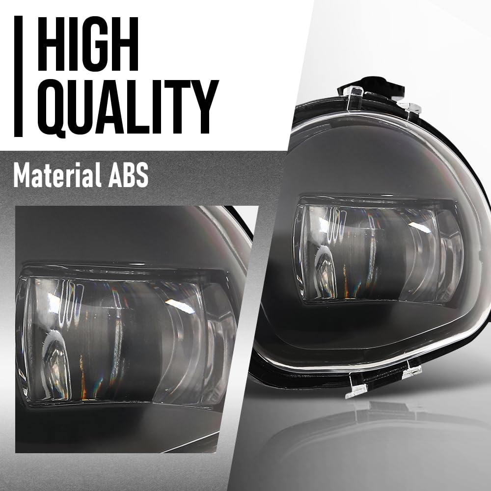 G-PLUS Front Bumper Fog Light Lamps Left & Right Compatible with Volvo C40 2020-2024 / XC40 2017-2024 Fit Volvo S90 / V90 2021-2024 32228794, 32228795 Black