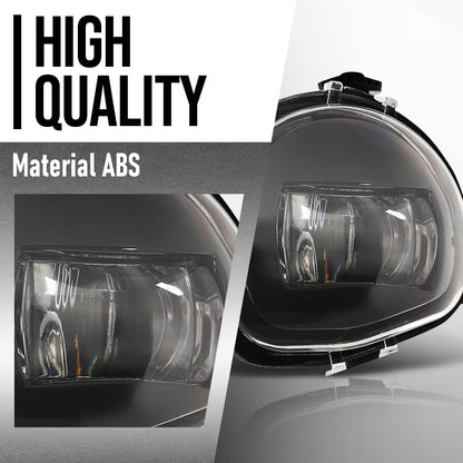 G-PLUS Front Bumper Fog Light Lamps Left & Right Compatible with Volvo C40 2020-2024 / XC40 2017-2024 Fit Volvo S90 / V90 2021-2024 32228794, 32228795 Black