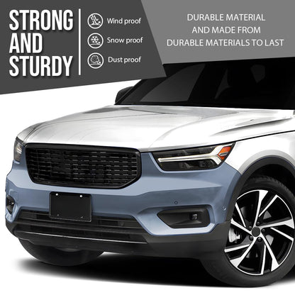 G-PLUS Front Bumper Cover Fascia Compatible with Volvo XC40 2019-2022 Fit Models without Headlight Washer, with Parking Aid Sensor and Parallel Park Assist 36010672, 397909540 Blue