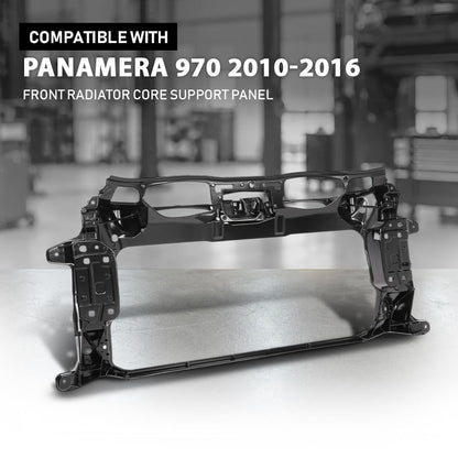 G-PLUS Front Radiator Core Support Panel Compatible with Porsche Panamera 970 2010-2016 97050448101, 970.504.481.01 Direct OE Replacement Black