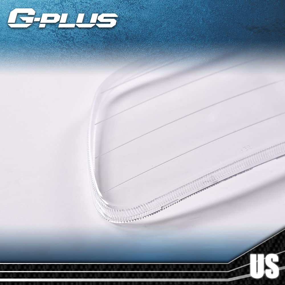 G-PLUS Front Headlight Lens Cover Compatible With 97-04 Ford F150 Expedition, Left & Right Side (Clear Lens)
