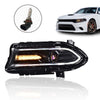 G-PLUS Headlight Fit for Dodge Charger 2015-2021, Left Bumper Headlamps,Clear Lens Black Housing Amber Reflector, CH2503270,faros delanteros