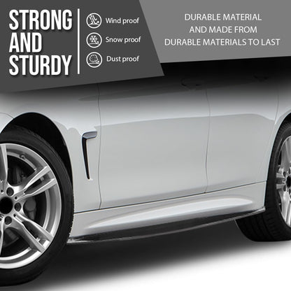 G-PLUS Extension Side Skirt Compatible with BMW F32 F33 F36 4 Series 2014 2015 2016 2017 2018 2019 2020 Gloss Black