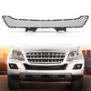 G-PLUS Center Bumper Grille Assembly, Compatible with Benz ML350 ML550 ML63 2009-2011/ ML450 2010-2011/ ML320 2009, Textured Black