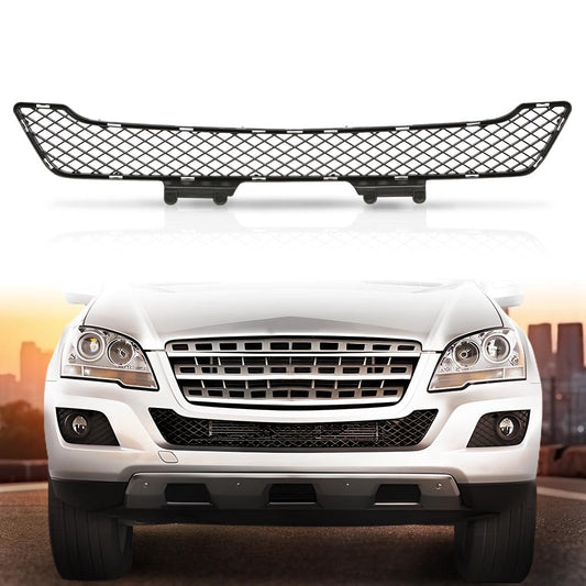 G-PLUS Center Bumper Grille Compatible with ML320 Bluetec 4Matic 2009, Fit ML350 Bluetec/ML450 Hybrid 4Matic2010-2011, Fit ML350 ML550 ML63 AMG Base 2009-2011 1648854123 MB1036133