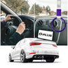 G-PLUS JDM Tsurikawa Ring Round Subway Train Bus Car Handle Hand Straps Drift Charm, Rear Bumper Warning Ring (Purple)