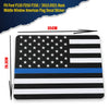 G-PLUS Middle Window American Flag Decal Sticker Compatible with 15-21 F150/250/350 (Blue)