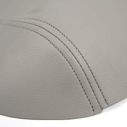 G-PLUS Gray Leather Center Console Lid Armrest Cover Fit 2009-2015 Replacement for Honda Pilot (Leather Skin Only)