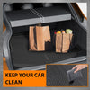 G-PLUS Rear Trunk Cargo Liner Mats Fit for Honda HRV 2023 2024 2025, TPE Custom Fit All Weather Full Cover Protection Cargo Mats Black