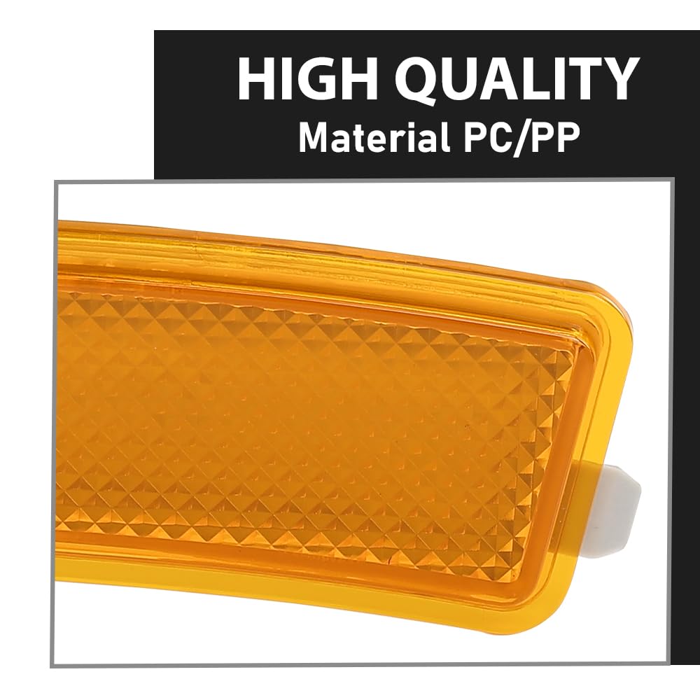 G-PLUS Front Left Bumper Reflector Side Marker Light Lamp, Compatible with Lincoln MKZ 2013-2016, Driver Side, DP5Z13A565F, FO1084100C