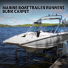 G-PLUS 18" x 50ft Boat Trailer Bunk Carpet, Outdoor Ribbed Marine Bunk Carpet Fit for Boat Trailer Runners Black