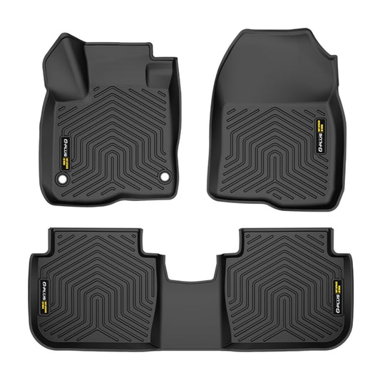 G-PLUS TPE Floor Mats Compatible with Honda CRV 2023 2024 2025 (Include Hybird) All Weather Full Cover Protection Floor Liners Accessories 1st & 2nd Row Cargo Liner Black