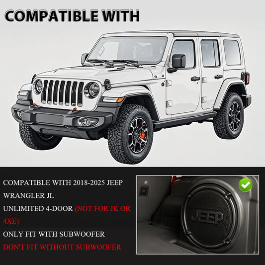 G-PLUS Floor Mats Compatible with 2018-2024 Jeep Wrangler JL Unlimited 4 Door Only (Not Fit for JK or 4XE) TPE All Weather Full Cover Protection 3 Piece,Black Floor Liners