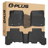 G-PLUS Floor Mats Fit for Toyota 4Runner 2013-2024/Fit Lexus GX460 2014-2023/Not Fit Vehicles with Vinyl Flooring, TPE Black,1st & 2nd Row 3pcs Mats