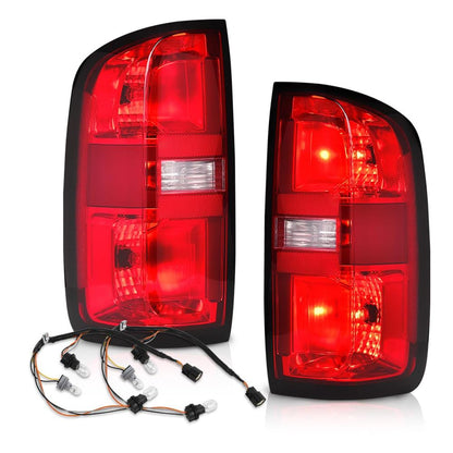 G-PLUS Tail Lights w/Bulbs Compatible with Chevy Colorado 2015-2022(Fit 4-Door Crew Cab and 4-Door Extended Cab Only) Luces Traseras Rear Brake Lamps Assembly,GM2800270 GM2801270 Left&Right