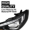 G-PLUS LED Projector DRL Headlights Fit Hyundai Elantra 2014 2015 2016 Left & Right Headlamps Assembly, Clear Lens Black Housing Amber Reflector, faros delanteros