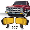 G-PLUS Front Turn Signal Light Assembly Compatible with 1981-1982 Chevy Suburban Fit Chevy Blazer PU Fit GMC Jimmy Suburban PU Driver Left Passenger Right Side Amber Lens Turning Signal Lights