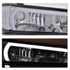 G-PLUS LED Headlights Assembly Compatible with Chevy Colorado/GMC Canyon 2004-2012,Fit Isuzu i-280 i-350 2006,Fit Isuzu i-290 i-370 2007-2008 Headlamps Smoky Lens Chrome Housing Clear Reflector