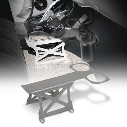 G-PLUS 5" Tall Tunnel Mount Stand Drink Cup Holder Compatible with B&M Ratchet Shifter Mega Shifter TCI