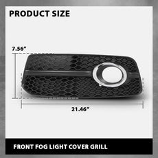 G-PLUS Fog Light Cover Grille 2PCS for Audi Q5 8R 2009-2012 S-Line Close-up View