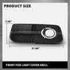 G-PLUS Pair Front Fog light Cover Grills, Compatible with Audi Q5 8R 2009-2012 W/S-Line Pkg, Left Driver & Right Passenger Side 2PCS, 8R0807681E, 8R0807682E