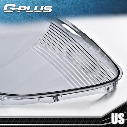 G-PLUS Front Headlight Lenses Cover, Compatible with 2005-2011 Toyota Tacoma, Left & Right Side Replacement Pair (Smoky Lens)