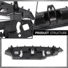 G-PLUS Front Bumper Support Bracket Set Compatible with Ford Escape 2020-2024 FO1042162, FO1043162, LJ6Z17C947A, LJ6Z17C946A Black 2PCS ASA