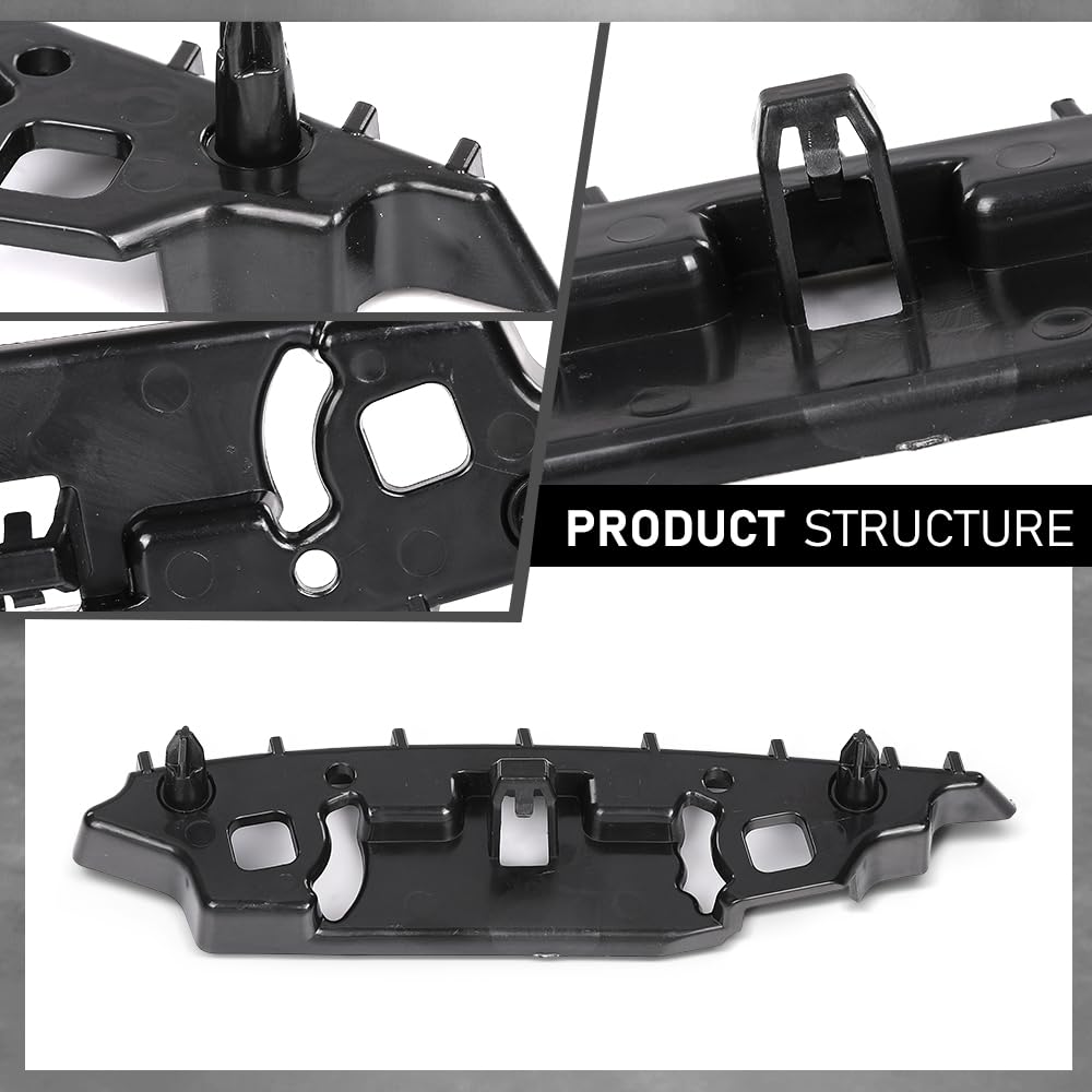 G-PLUS Front Bumper Support Bracket Set Compatible with Ford Escape 2020-2024 FO1042162, FO1043162, LJ6Z17C947A, LJ6Z17C946A Black 2PCS ASA