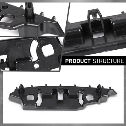 G-PLUS Front Bumper Support Bracket Set Compatible with Ford Escape 2020-2024 FO1042162, FO1043162, LJ6Z17C947A, LJ6Z17C946A Black 2PCS ASA
