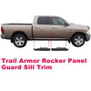 G-PLUS Rocker Panel Guard Sill Trim Compatible with 2009-2018 Dodge Ram Crew Cab,Rocker Panel Protector Guard Cover Trim Matte Black Textured Finish 14064