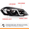 G-PLUS LED Headlights Assembly Fit Chevy Monte Carlo 2006 2007/Chevy Impala 2006-2013/Chevy Impala Limited 2014-2016 DRL Corner Headlamps Clear Lens Black Housing Clear Reflector,faros delanteros