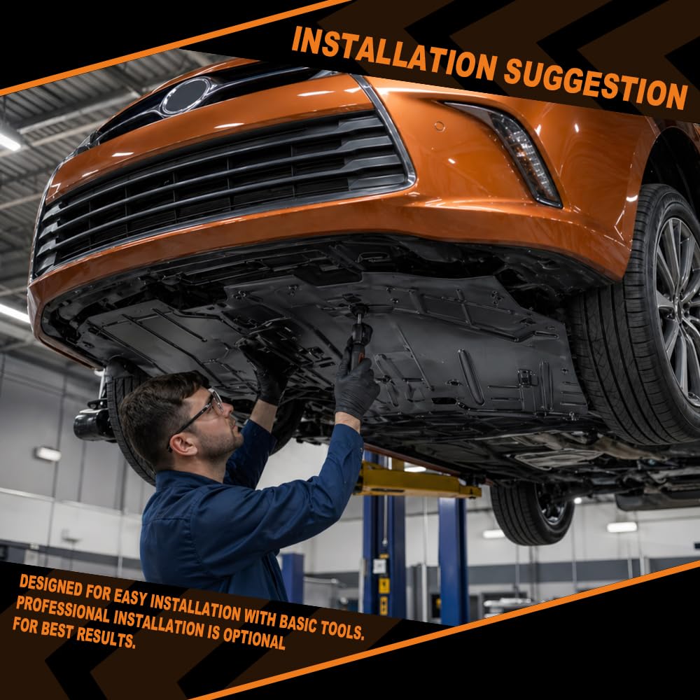G-PLUS Right & Left Side Under Cover Engine Splash Shield Fit Toyota Camry Special Edition 2016 Fit Toyota Camry 2015 2016 2017 TO1228205, TO1228204,5144106220, 5144206210 Black