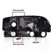 G-PLUS LED DRL Headlights Assembly, Compatible with 1999-2007 GMC Sierra 1500/2001-2007 GMC Sierra 1500 HD Bumper Headlamps, Clear Lens Black Housing Clear Reflector,faros delanteros