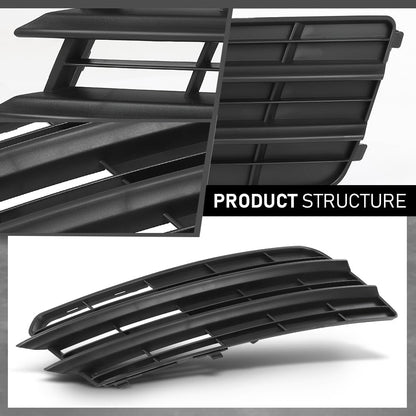 G-PLUS Pair Front Lower Bumper Fog Light Covers, Compatible with Audi A7 2011-2014, LH Driver & RH Passenger Side 2PCS, 4G8807681, 4G8807682