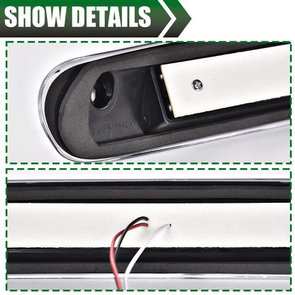G-PLUS LED Third Brake Light Compatible With 07-14 Chevy Silverado/GMC Sierra,3RD LED Bar Brake/Cargo Light,Type I (Smoky lens Chrome Housing Amber Reflector)