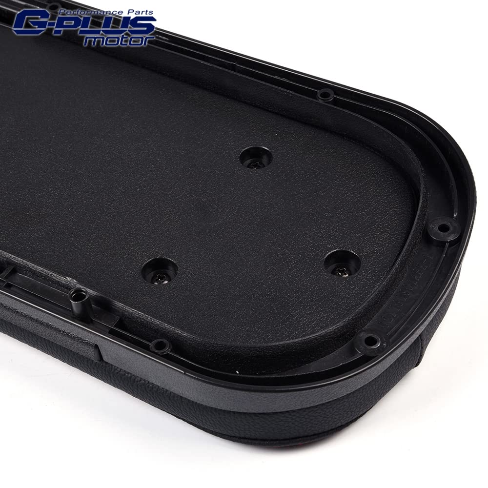 G-PLUS Open Arm Rest - Black PVC Leather w/Red Stitching Compatible with Toyota 86 /for Scion FR-S PZ435-10340-00 PZ4351034000