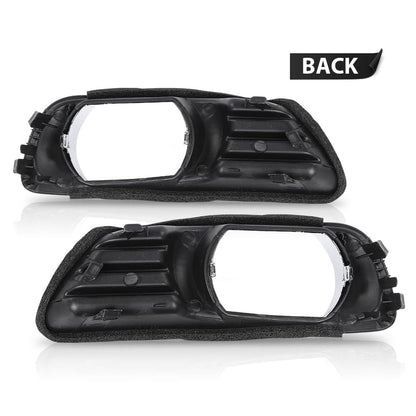 G-PLUS Black Front Bumper Fog Lights Covers Trim 2Pcs Compatible with Toyota Camry XLE 2007 2008 2009 5212706040, 5212806040, TO2598101, TO2599101 Fog Lamp Accessories Black
