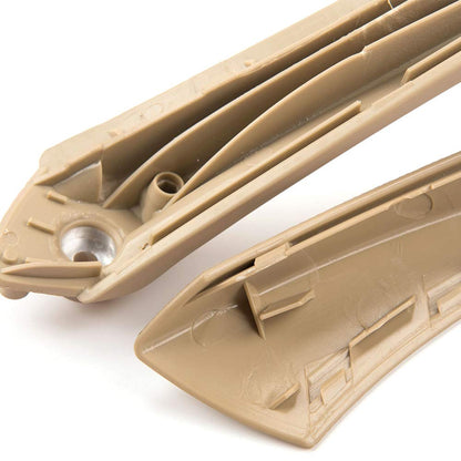 G-PLUS Compatible for BMW E90 3-Series 318 320 325 330 335 Sedan Beige Front Rear Right Side Inner Door Panel Handle + Door Pull Outer Trim Cover