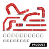 G-PLUS Silicone Heater Hose Kit Compatible with Toyota 4Runner 3.4L 1996-2002 W/Rear Heater Red