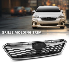 G-PLUS Bumper Grille for Subaru Impreza 2017-2019 Chrome Molding Black Product Details
