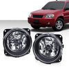 Fog Lights Clear Lens Front Driving Light Assembly Compatible with Ford Mustang Cobra 03-04/Focus(SVT Models Only) 02-04/Escape 05-07 for Lincoln LS 2002