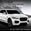 G-PLUS Fog Light Covers Front Passenger Right Side Compatible with Jaguar F-Pace First Edition 2017,Fit Jaguar F-Pace (submodel: R-Sport, S) 2017-2020,Fit for Models with Open Side Mesh