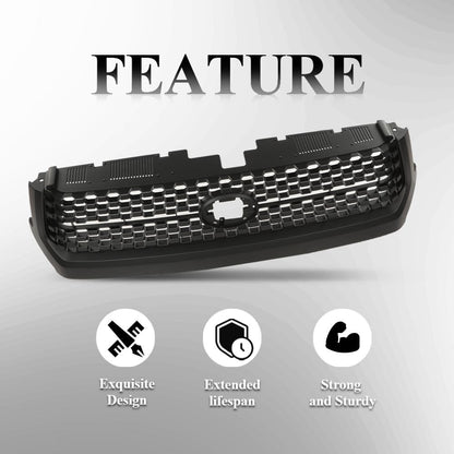 G-PLUS Front Bumper Grille Grill Compatible with 2014-2020 Toyota Tundra Front Honeycomb Matte black Bumper Grille Replacement