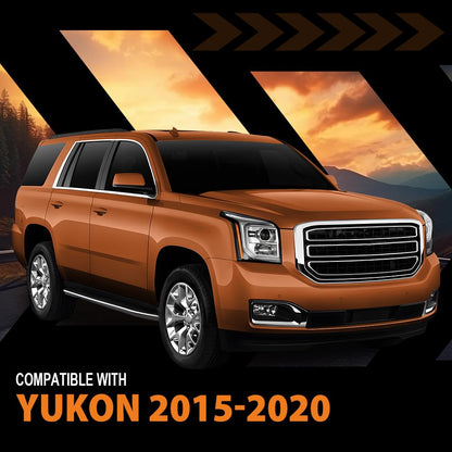 G-PLUS Front Right Passenger Side Fender Compatible with GMC Yukon/Yukon XL(submodel: Denali, SLE, SLT) 2015-2020 23272197, 22756426, 84216912, GM1241390 Black