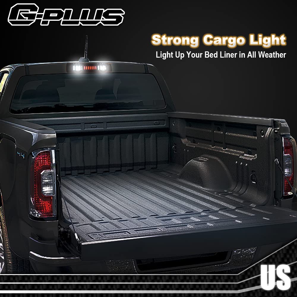 G-PLUS Rear High Mount 3RD Third I Brake Light Stop Tail light Lamp Compatible with 2015-2018 Colorado/Canyon GM25971002 52019397 Rear Cab Roof Tail Center Lamp