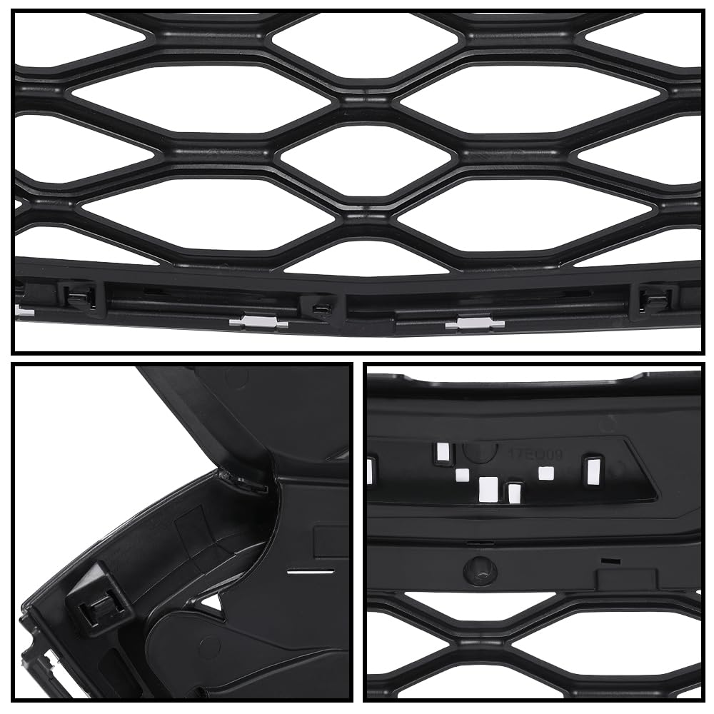 G-PLUS Front Bumper Upper Grill Compatible with 2018-2020 Chevy Equinox Automotive Front Bumper Grille Trim Replacement